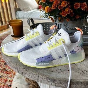 Adidas NMD_R1 white with pastels